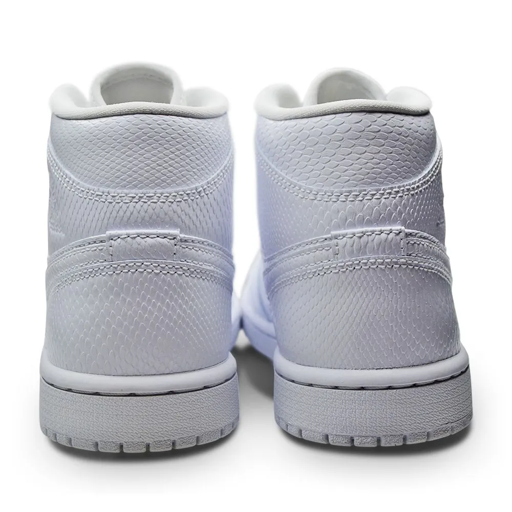 Womens Nike Air Jordan 1 Mid - BQ6472 110 - White White