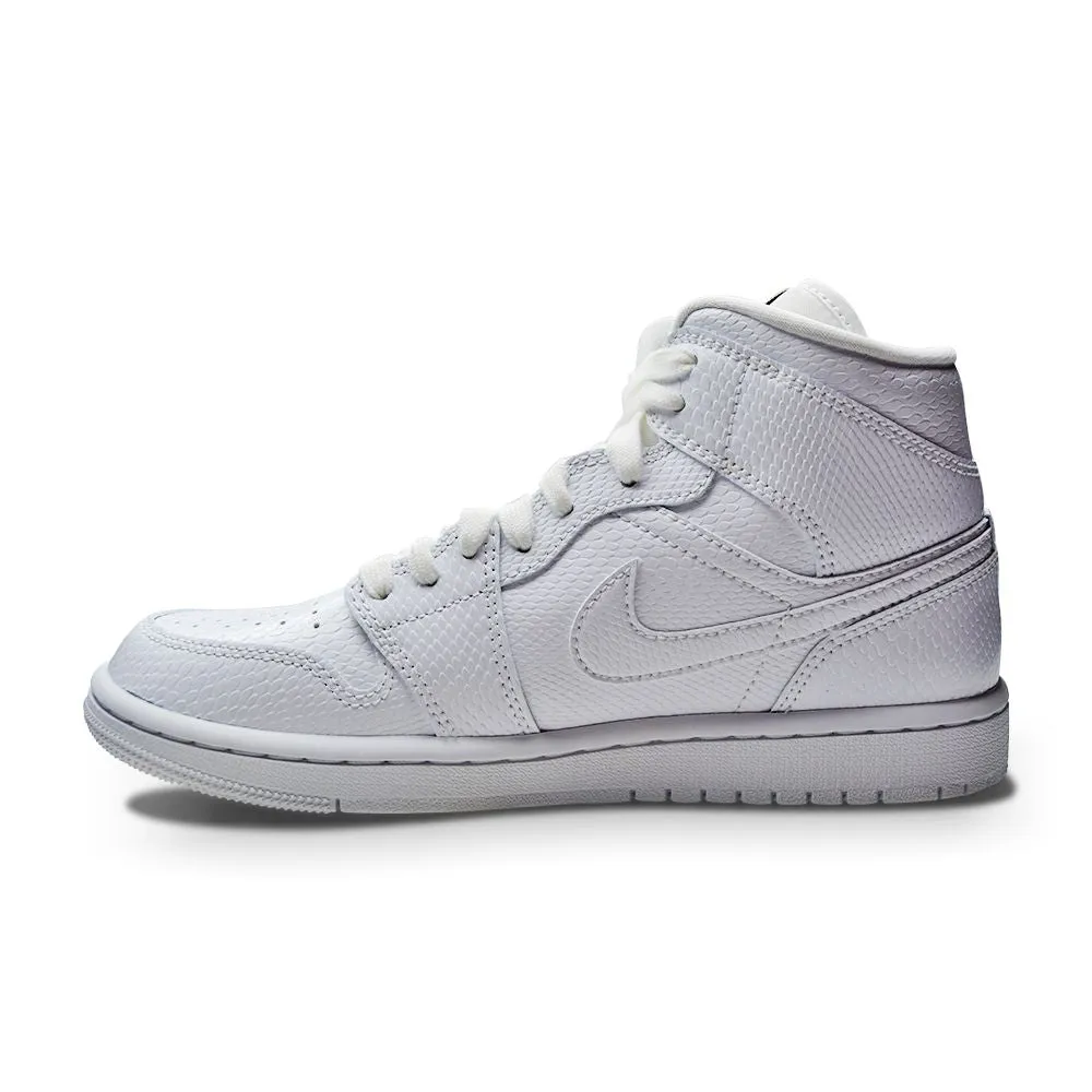 Womens Nike Air Jordan 1 Mid - BQ6472 110 - White White