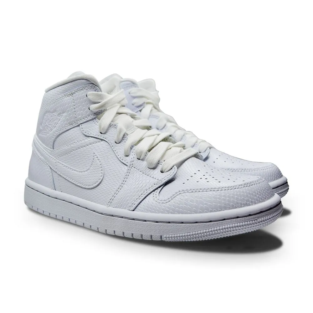 Womens Nike Air Jordan 1 Mid - BQ6472 110 - White White