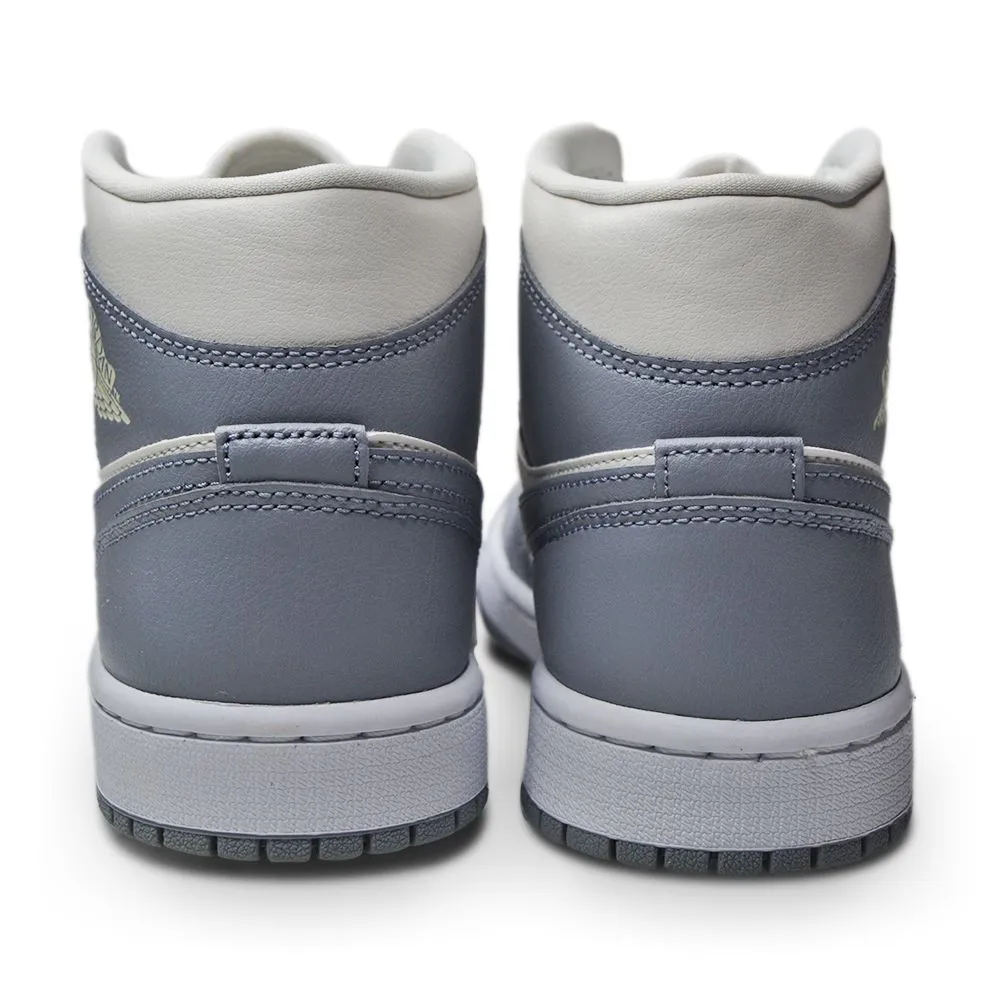 Womens Nike Air Jordan 1 Mid - BQ6472 115 - Sail Stealth White