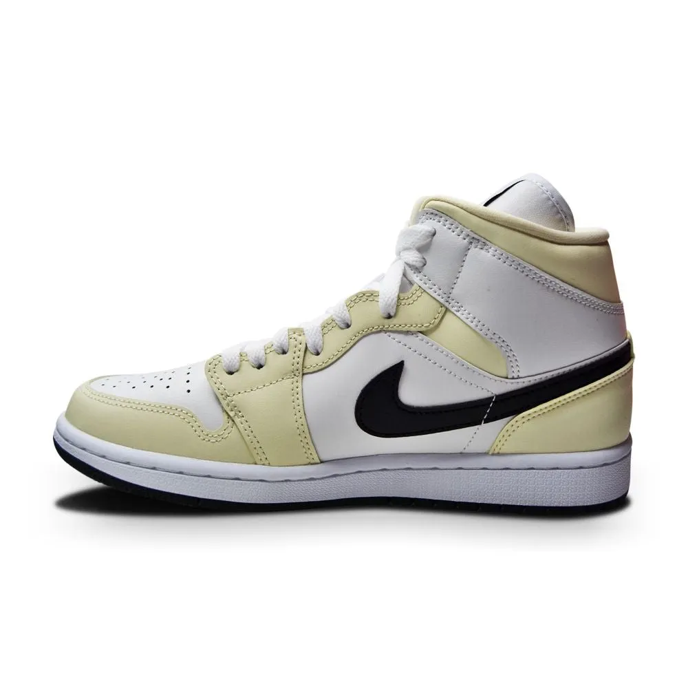 Womens Nike Air Jordan 1 Mid - BQ6472 121 - Coconut Milk Black