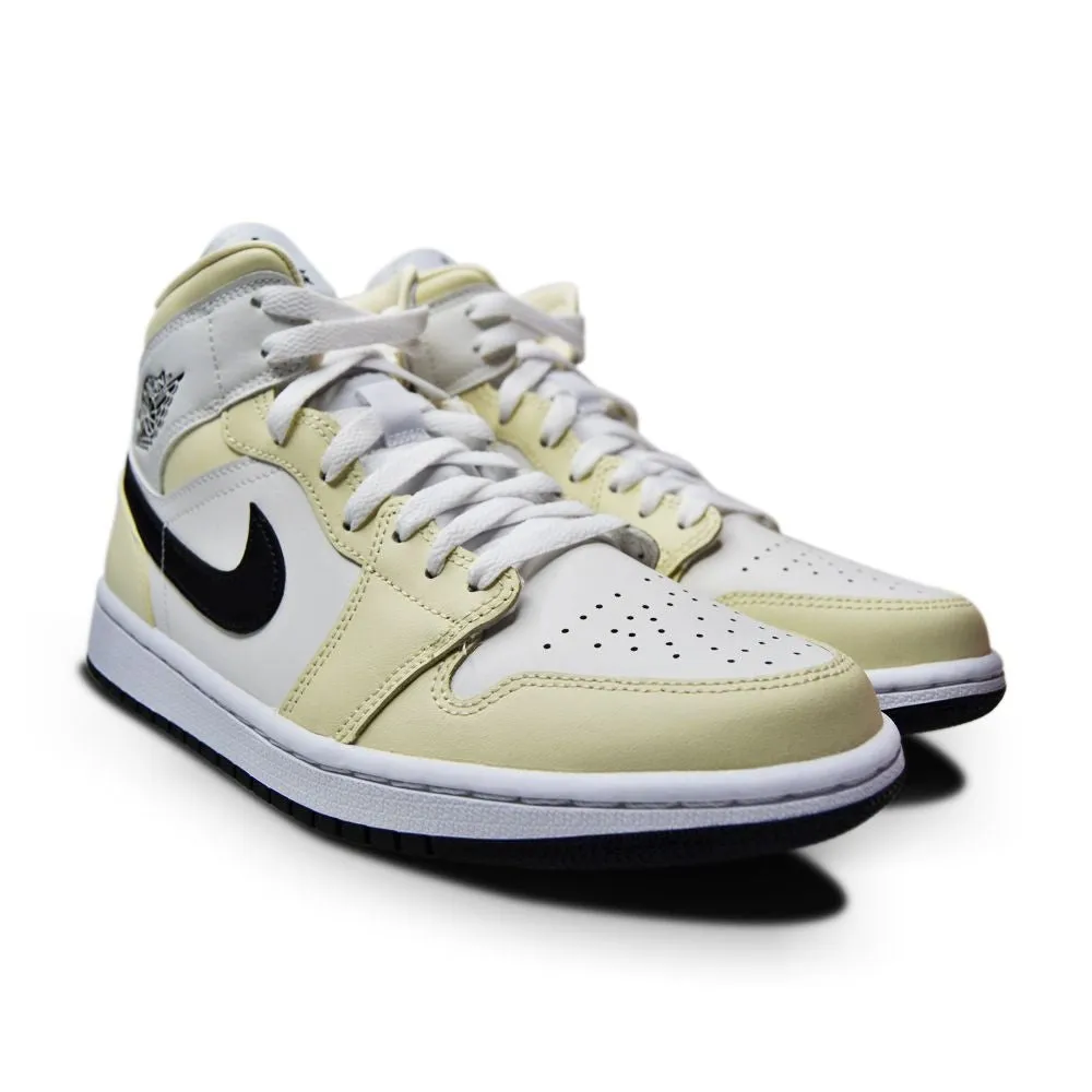Womens Nike Air Jordan 1 Mid - BQ6472 121 - Coconut Milk Black