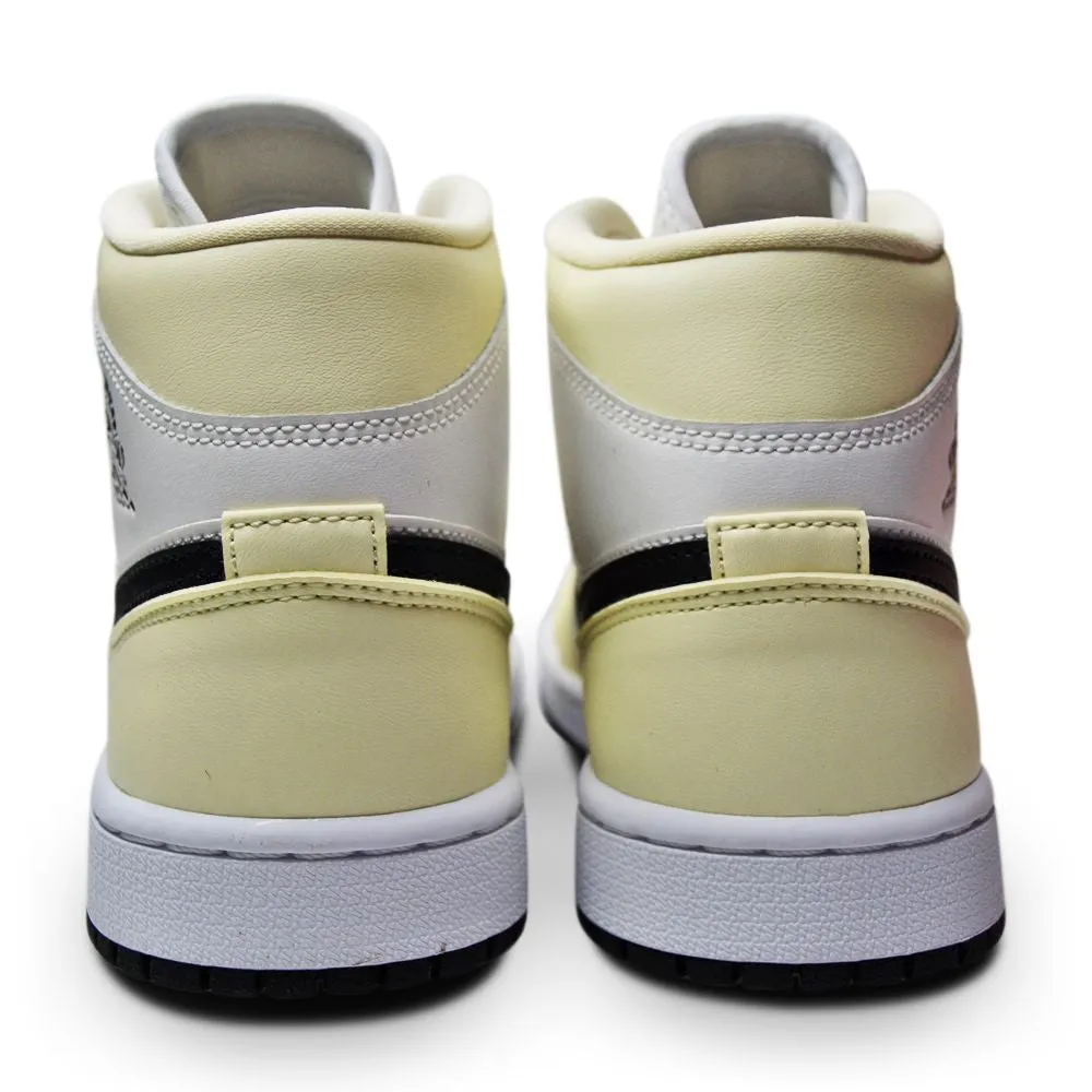 Womens Nike Air Jordan 1 Mid - BQ6472 121 - Coconut Milk Black