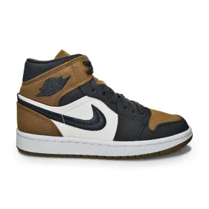 Womens Nike Air Jordan 1 Mid SE - DV0427 301 - Light Olive Black Sail White