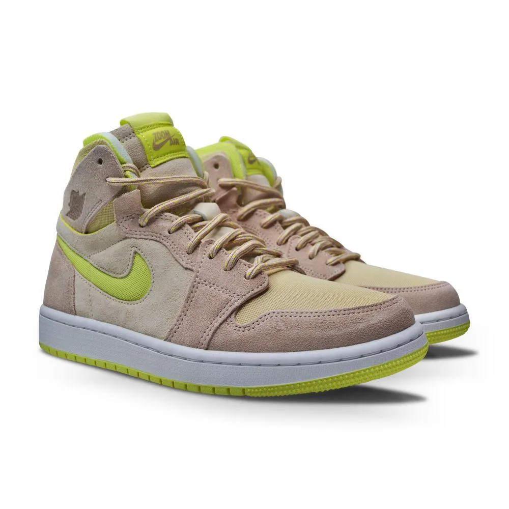 Women's Nike Air Jordan 1 Zoom "Lemon Twist" CT0979 200 Pearl White Fossil