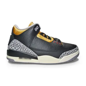 Womens Nike Air Jordan 3 Retro - CK9246 067 - Black Fire Red Metallic Gold