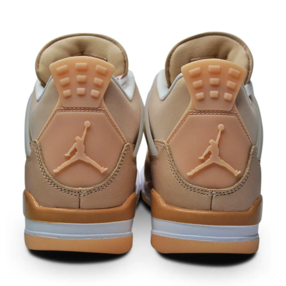 Womens Nike Air Jordan 4 Retro DJ0675 200 "Shimmer" Metallic Silver
