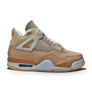 Womens Nike Air Jordan 4 Retro DJ0675 200 "Shimmer" Metallic Silver