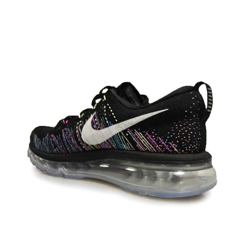 Womens Nike Air Max 2014 Flyknit - 620659-007 - Black White Green Trainers
