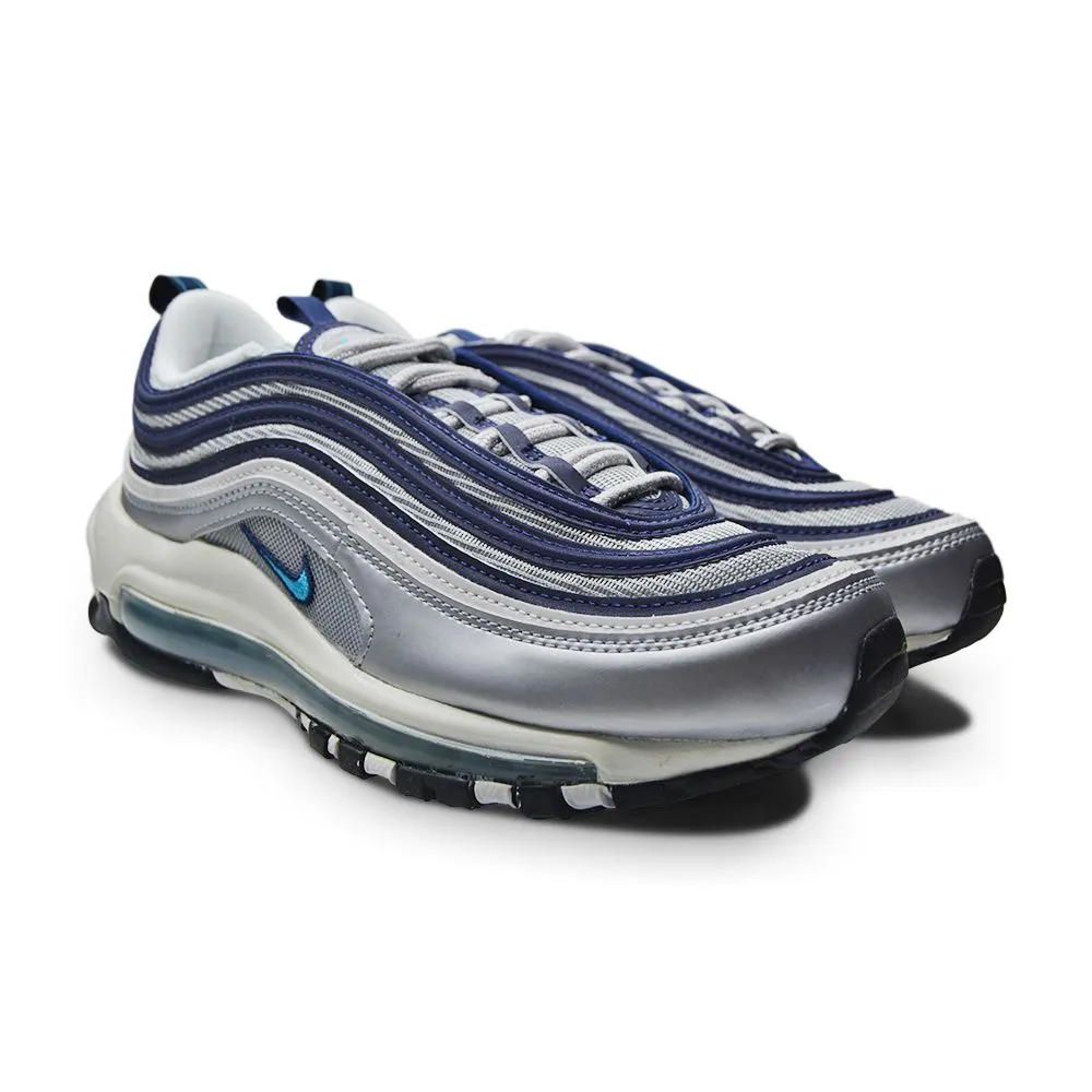 Womens Nike Air Max 97 OG - DQ9131 001 - Metallic Silver Chrolrine blue