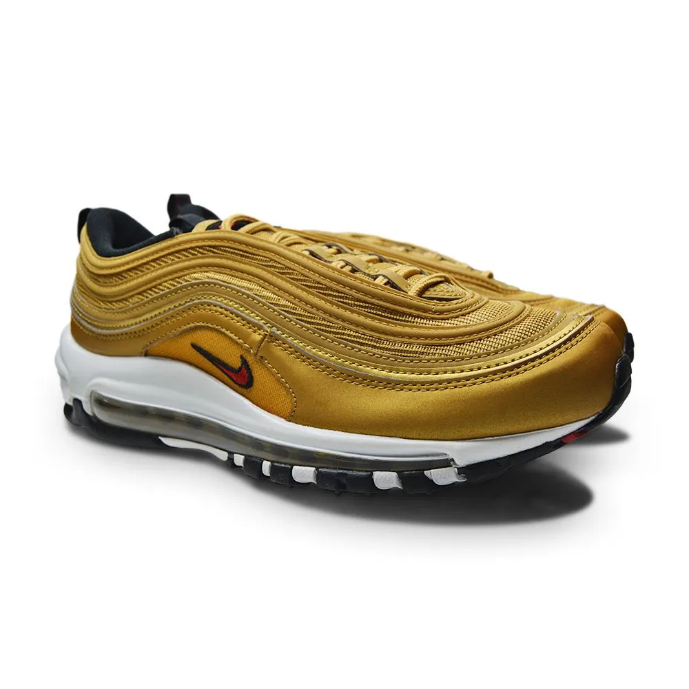 Womens Nike Air Max 97 OG - DQ9131 700 - Metallic Gold Varsity Red