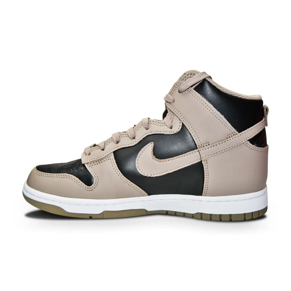 Womens Nike Dunk High - DD1869 002 - Black Moon Fossil Black
