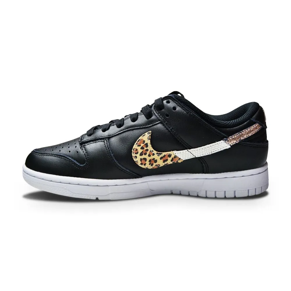 Womens Nike Dunk Low SE - DD7099 001 - Leopard Multicolor Black