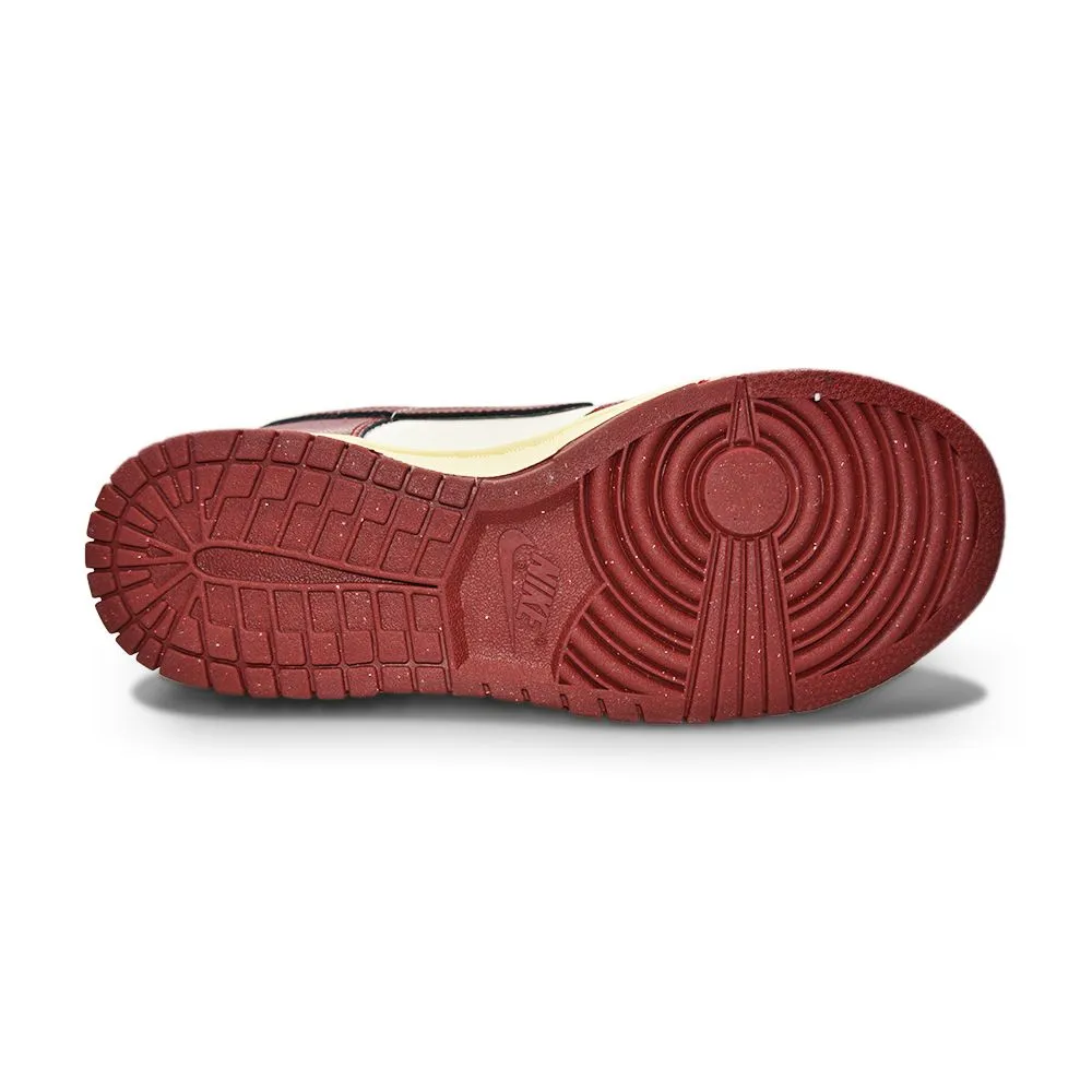 Womens Nike Dunk Low SE - DV1160 101 - Sail Team Red Black Muslin