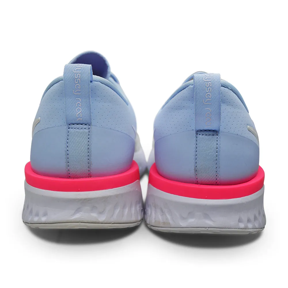 Womens Nike Odyessey React  2 Flyknit -hydrogen blue/hyper white