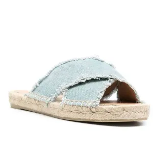 Women's Palmera Slides In Water Blue