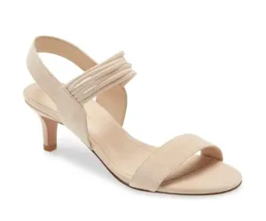Women's Reba Sandal In Beige Kid Suede