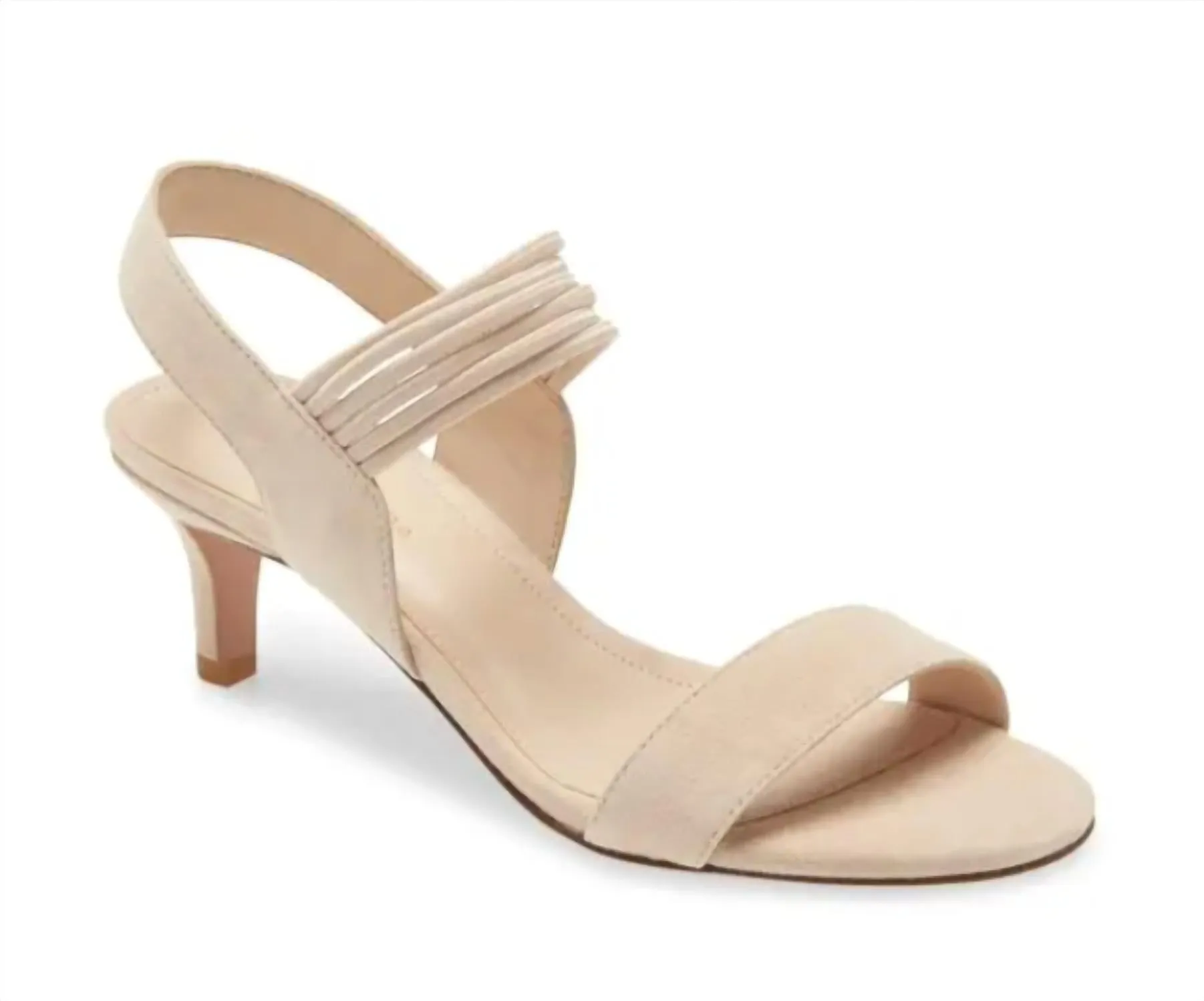 Women's Reba Sandal In Beige Kid Suede