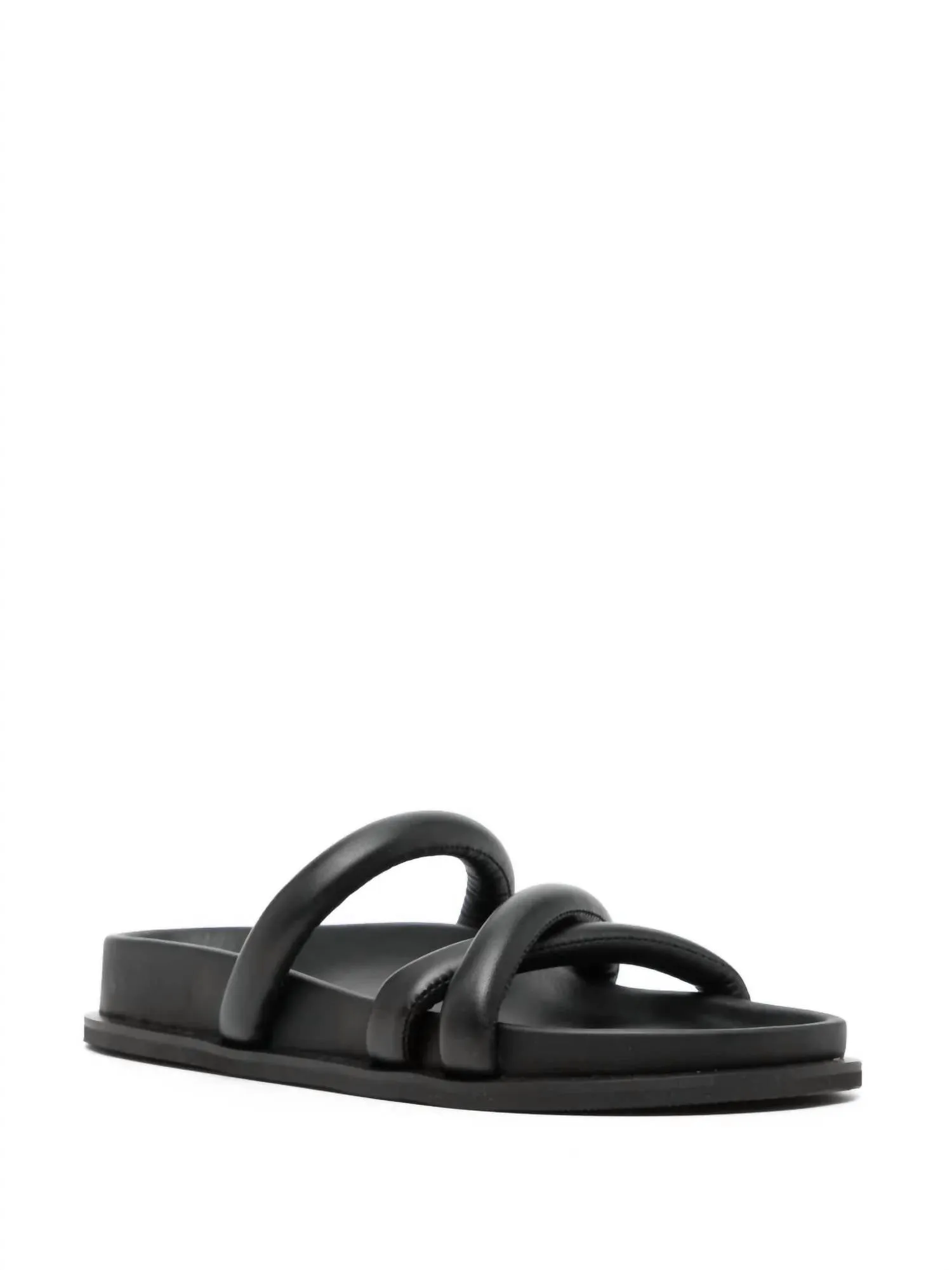 Women's Soft Cross Strap Slide In Black