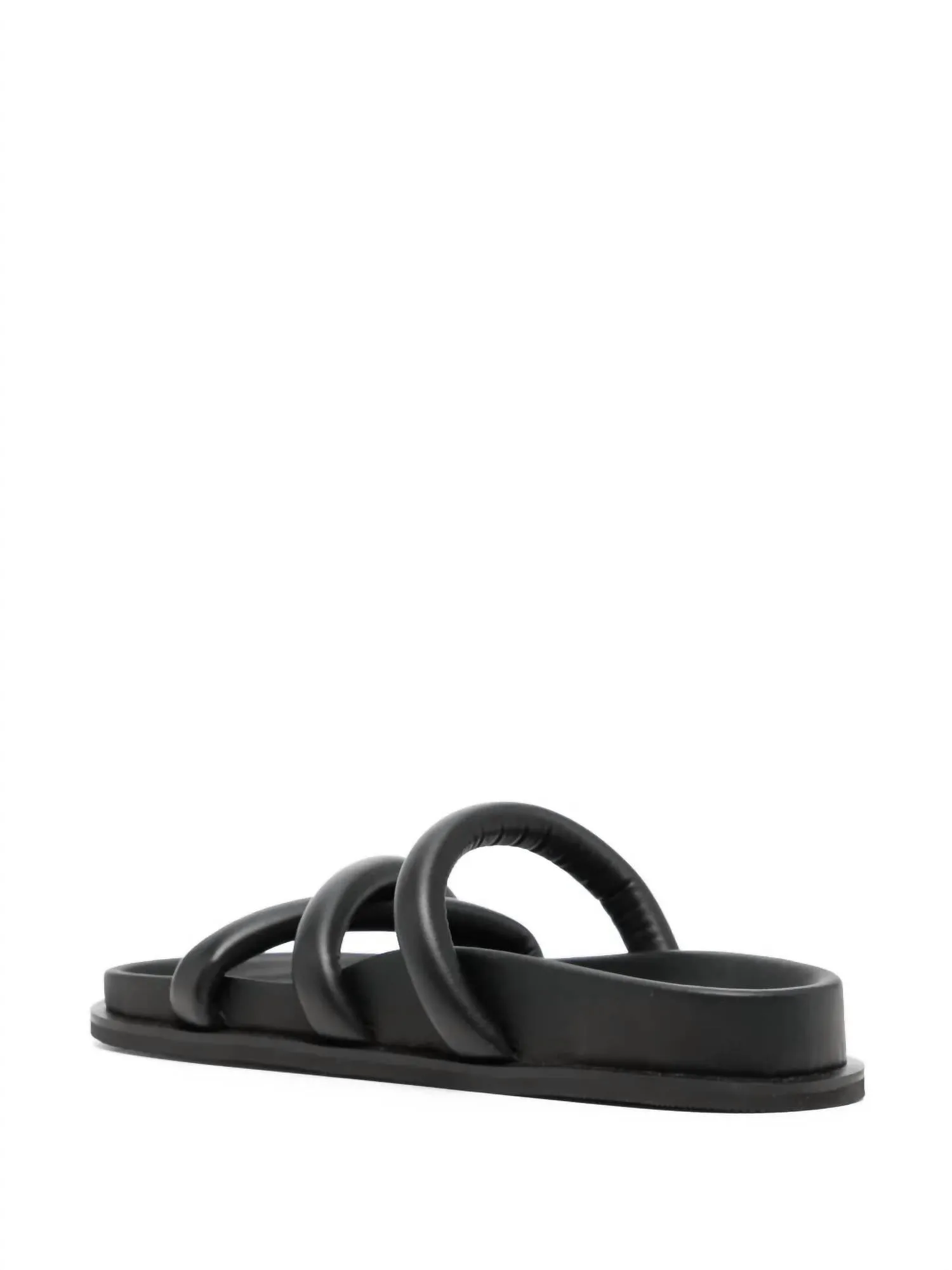 Women's Soft Cross Strap Slide In Black