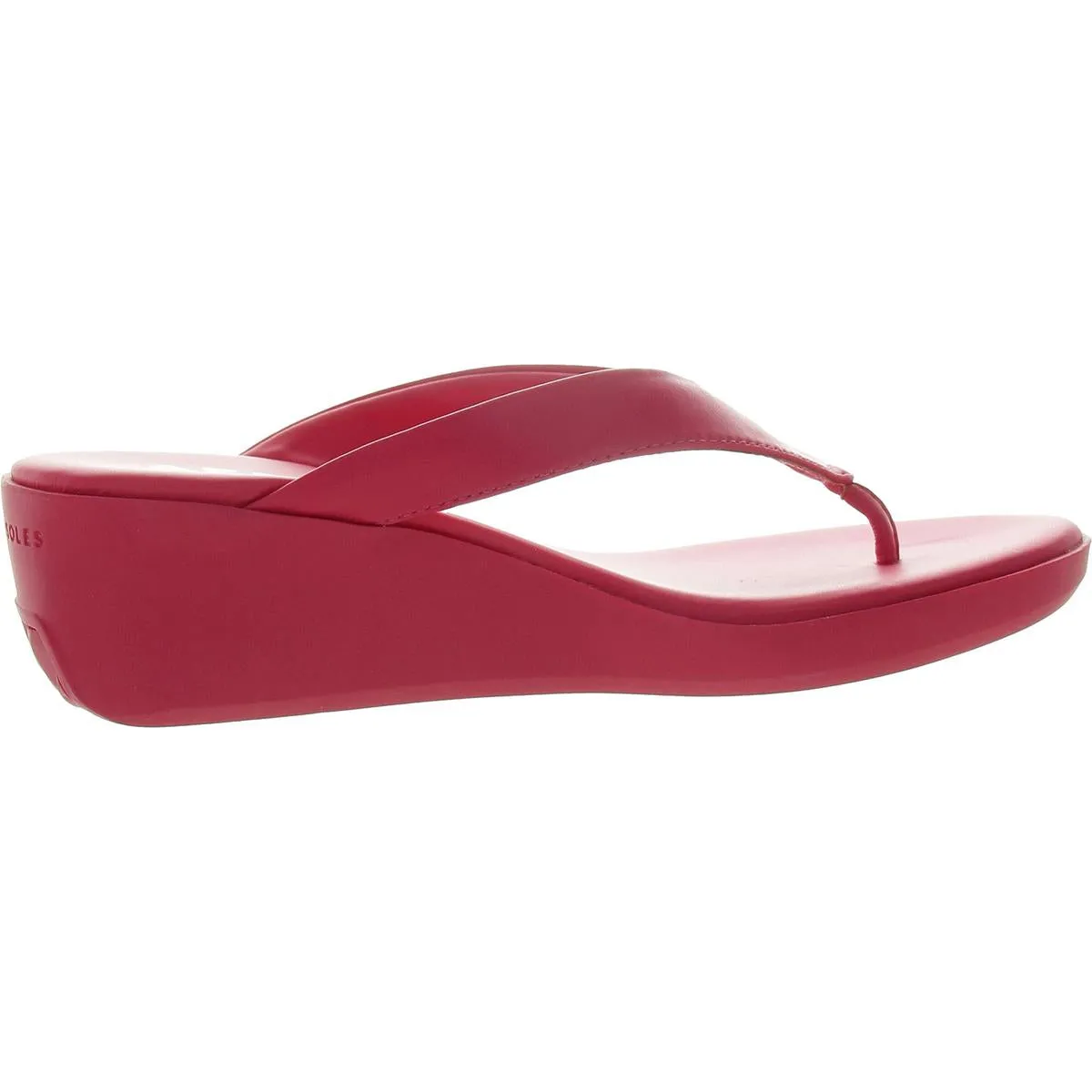 Womens Solid Man Made Slide Sandals