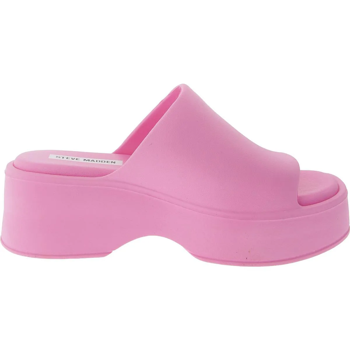Womens Solid Slide Sandals