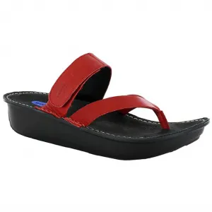 Women's Tahiti Leather Sandal In Red