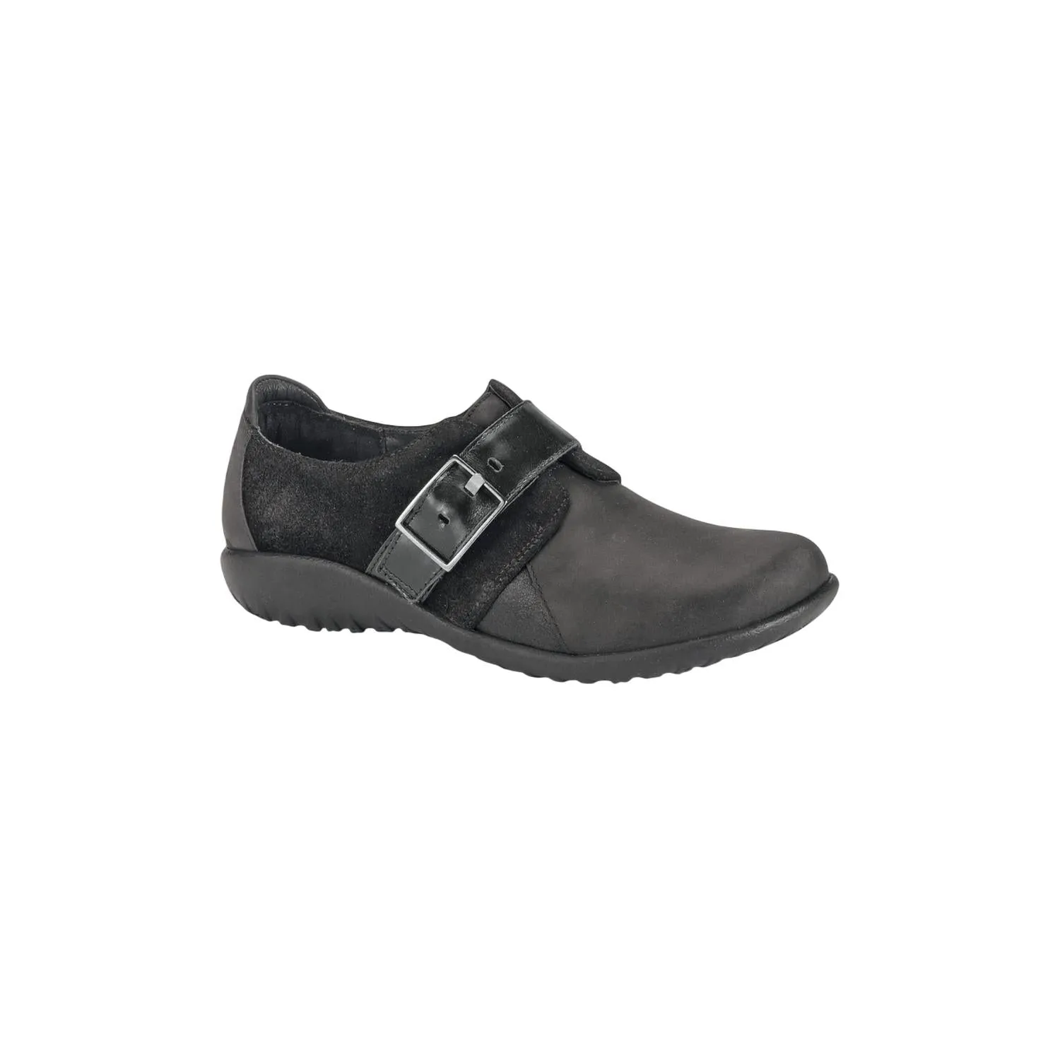 Women's Tane Shoe In Oily Coal Blk Suede