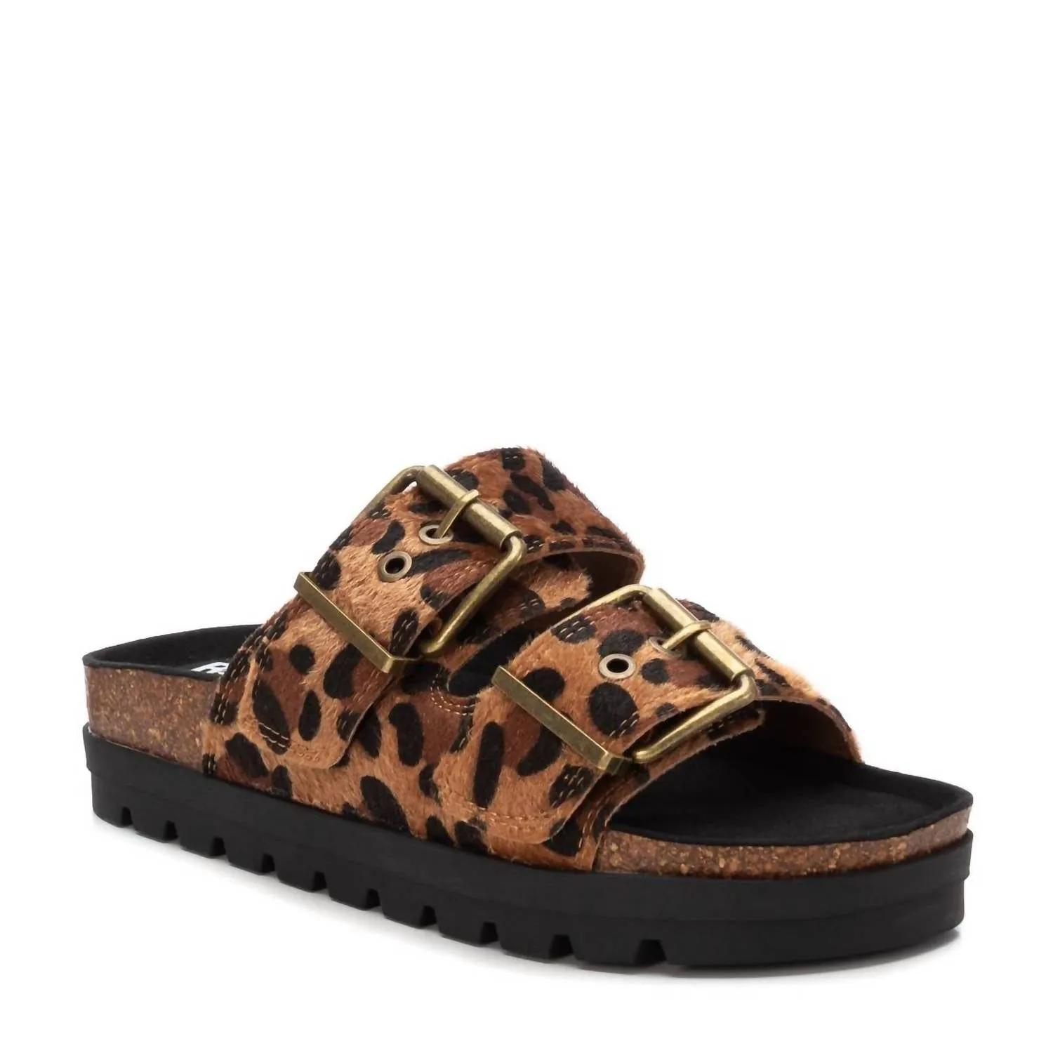 Women's Textured Platform Sliders Sandals In Camel