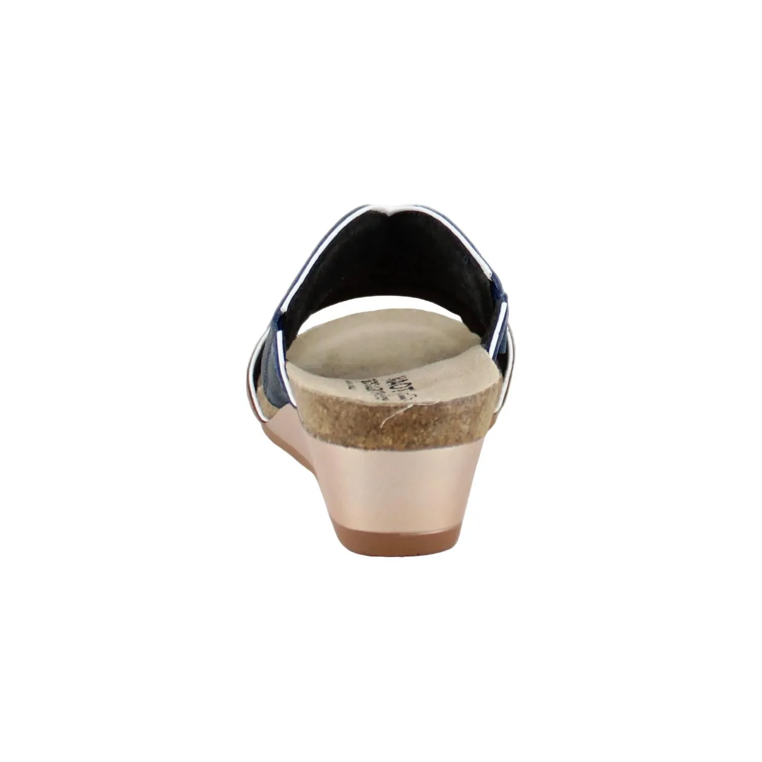 Women's Tiara Sandals In Soft Chestnut Leather/soft Ink Leather