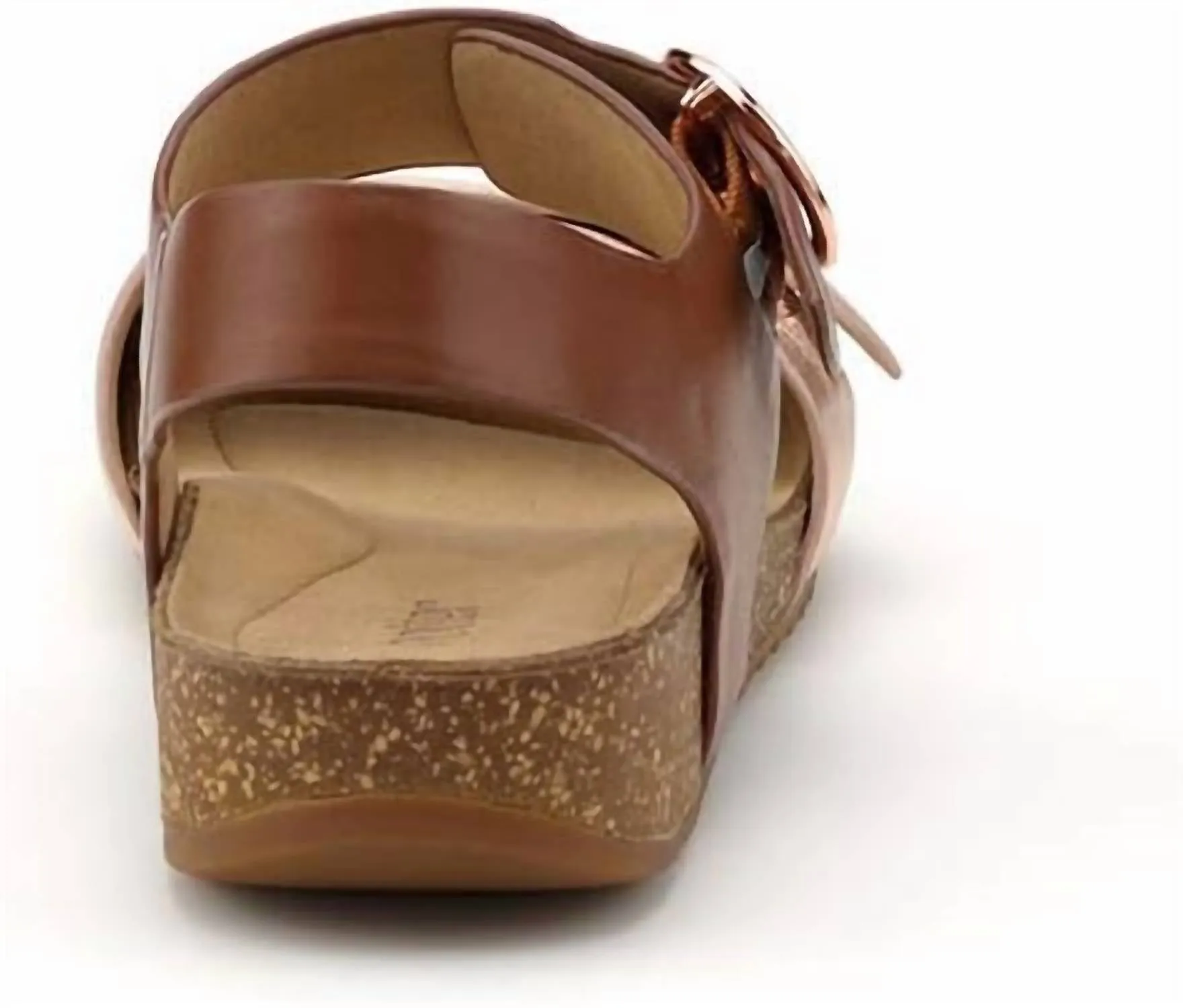 Women's Tourist Sandal In Dark Tan/rose Gold