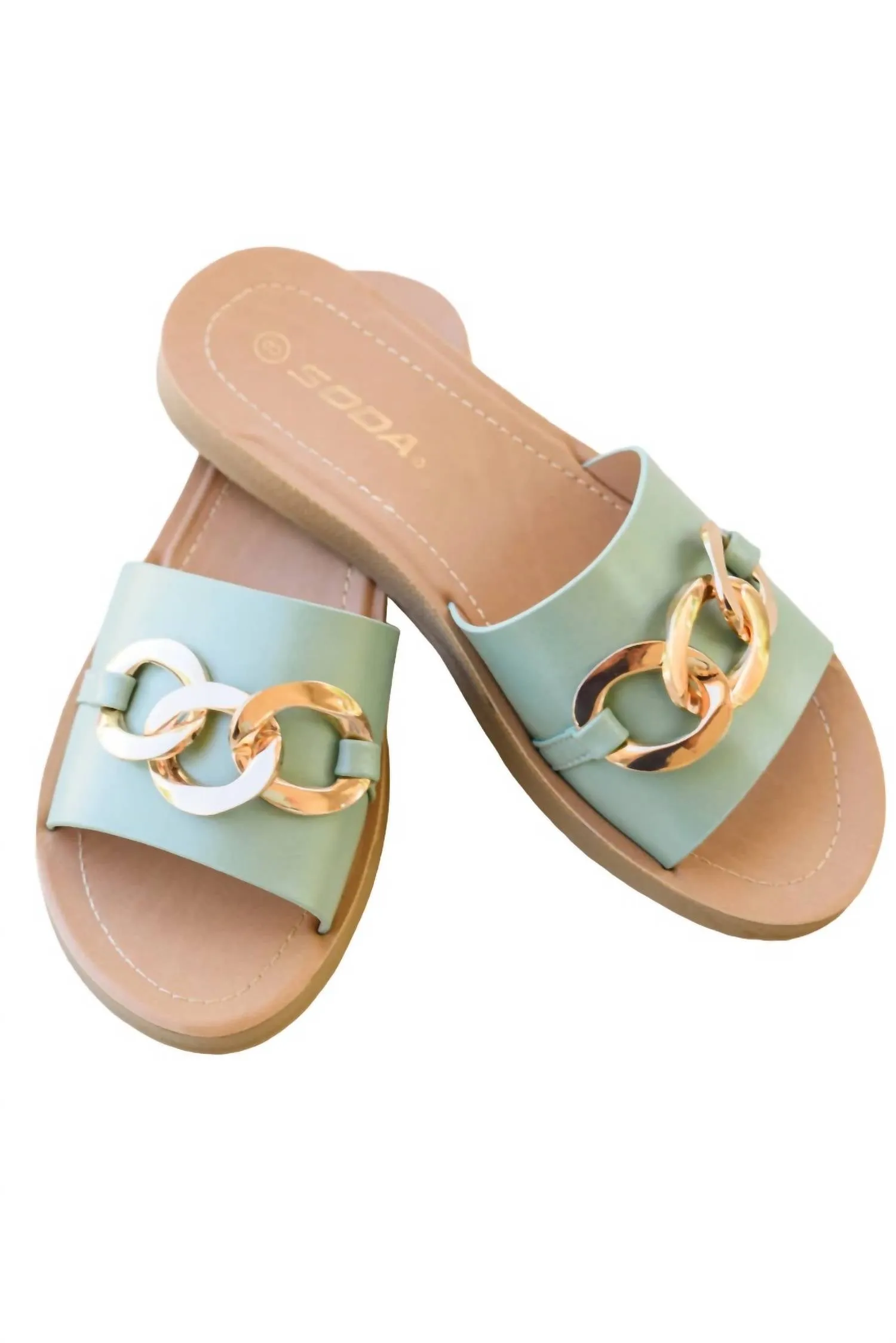 Women's Wander Slides In Mint