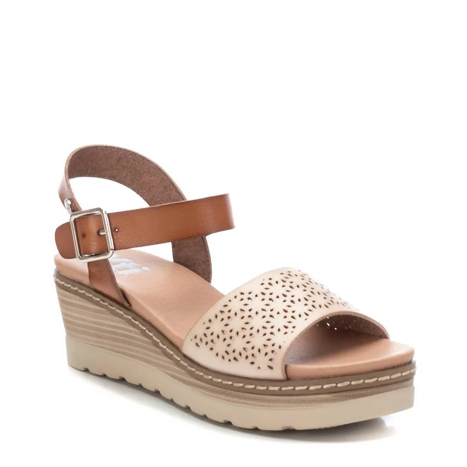 Women's Wedge Sandals In Beige