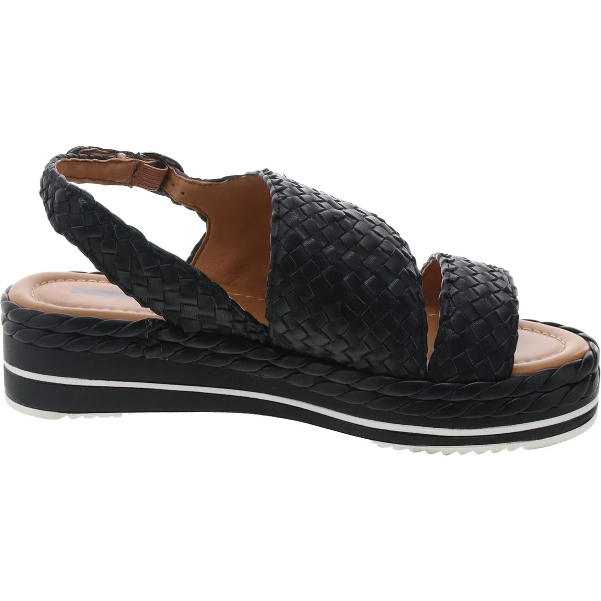 Womens Woven Synthetic Slingback Sandals