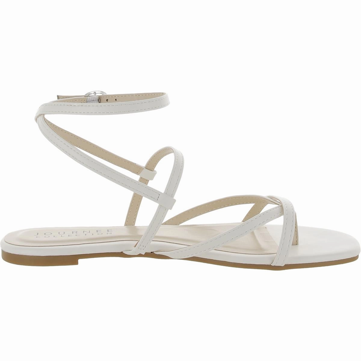Womens Comfort Insole Faux Leather Flatform Sandals