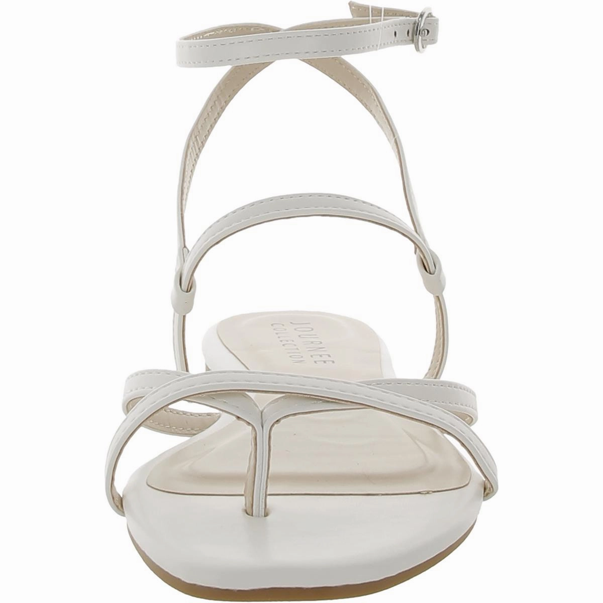 Womens Comfort Insole Faux Leather Flatform Sandals