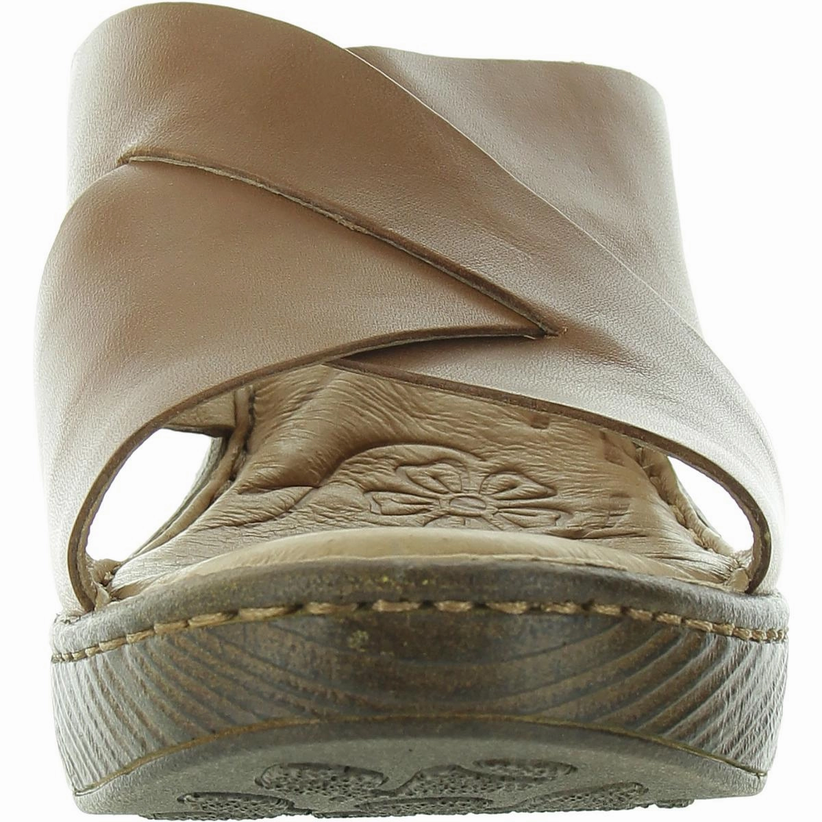 Womens Criss-Cross Leather Heels