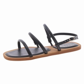 Womens Faux Leather Open Toe Slingback Sandals