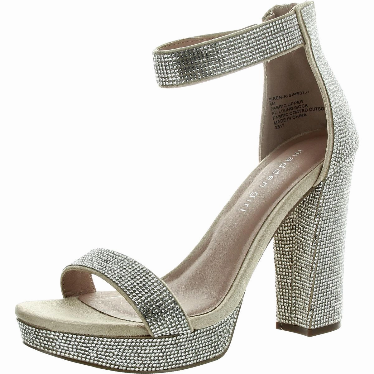 Womens Glitter Platform Sandals