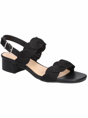 Womens Man Made Block Heel Ankle Strap