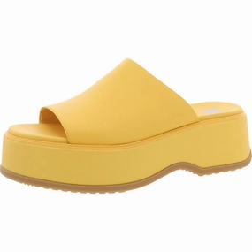 Womens Solid Manmade Pool Slides