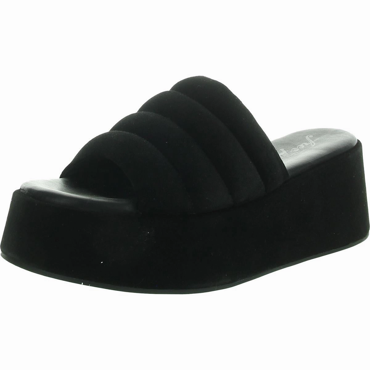 Womens Solid Platform Sandals