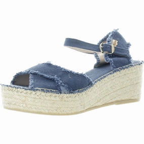 Womens Solid Wedge Sandals