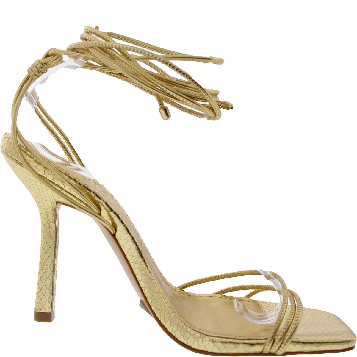 Womens Strappy Leather Heels