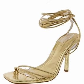 Womens Strappy Leather Heels