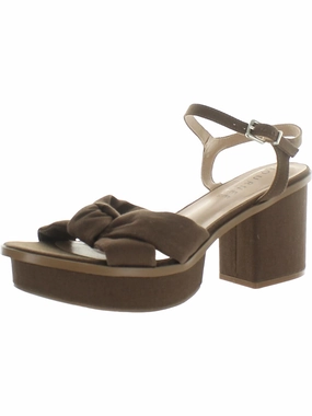 Womens Textile Manmade Block Heel