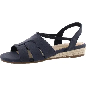 Yesenia  Womens Stretch Open Toe Wedge Sandals