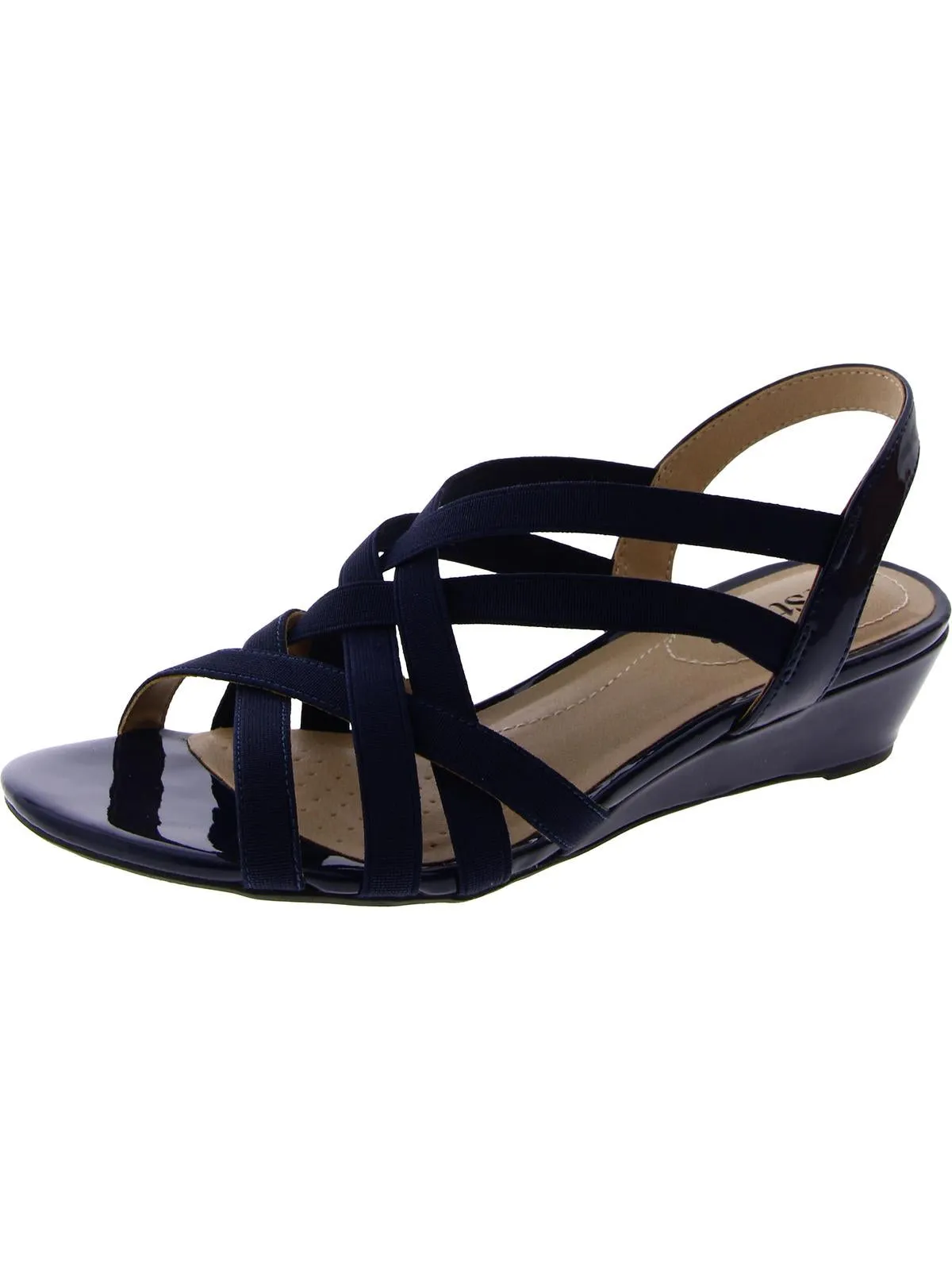 Yung Womens Patent Slingback Sandals