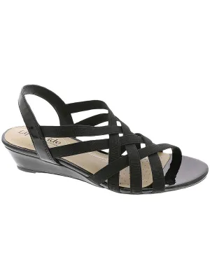 Yung Womens Patent Slingback Sandals