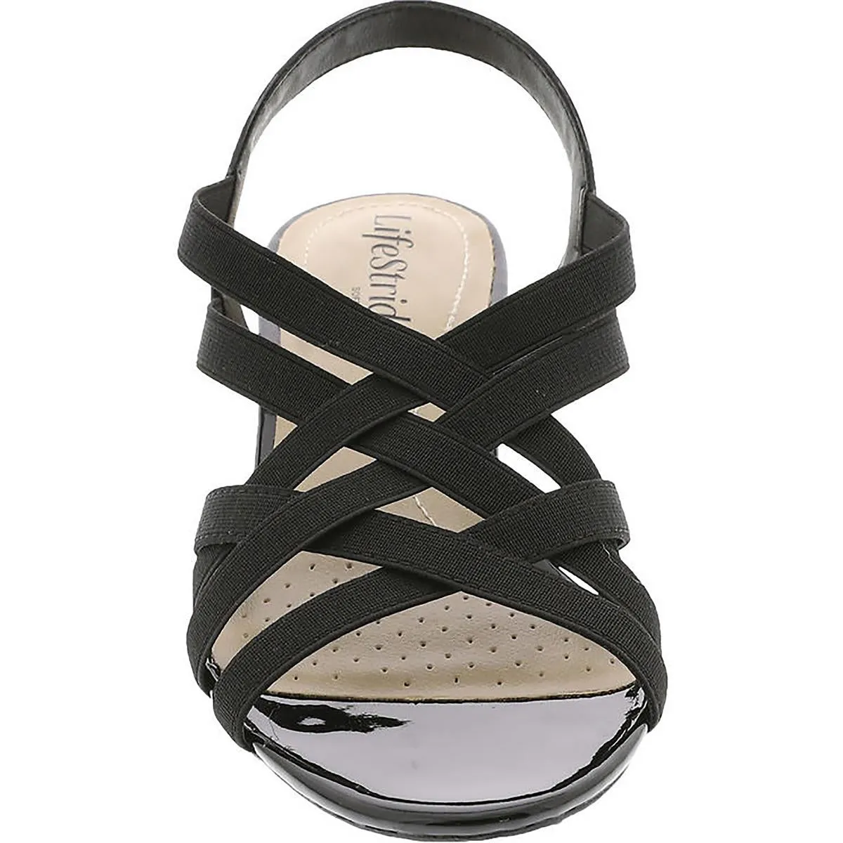 Yung Womens Patent Slingback Sandals